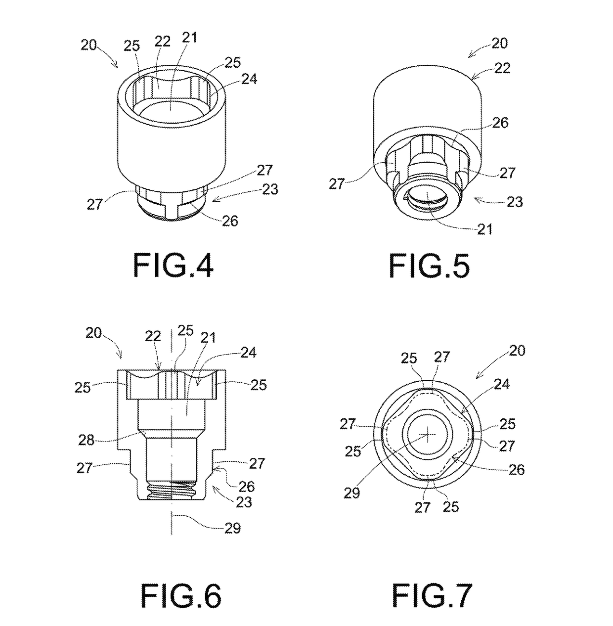 Set of a dental implant and prosthetic components, including a transepithelial sleeve with an Anti-rotational upper connection