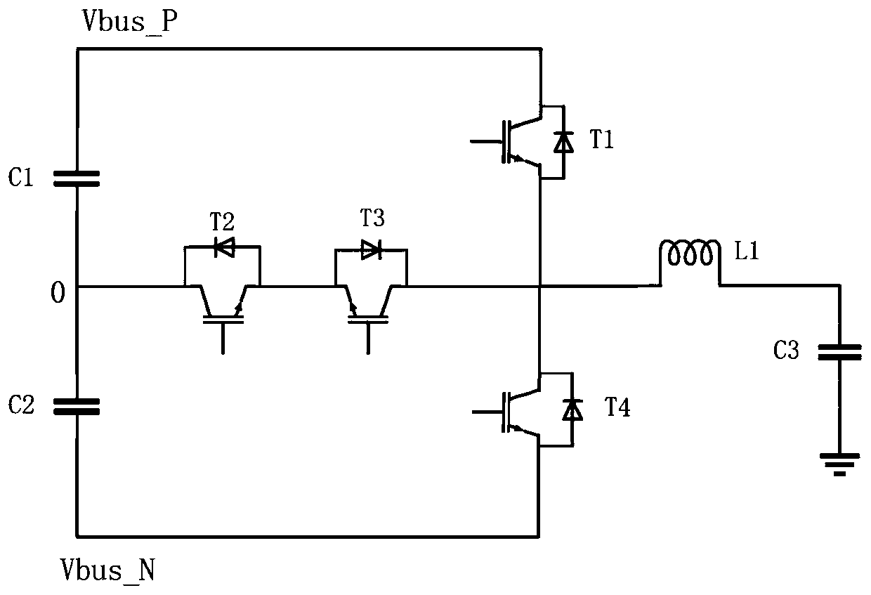 Three-level inverter driving device