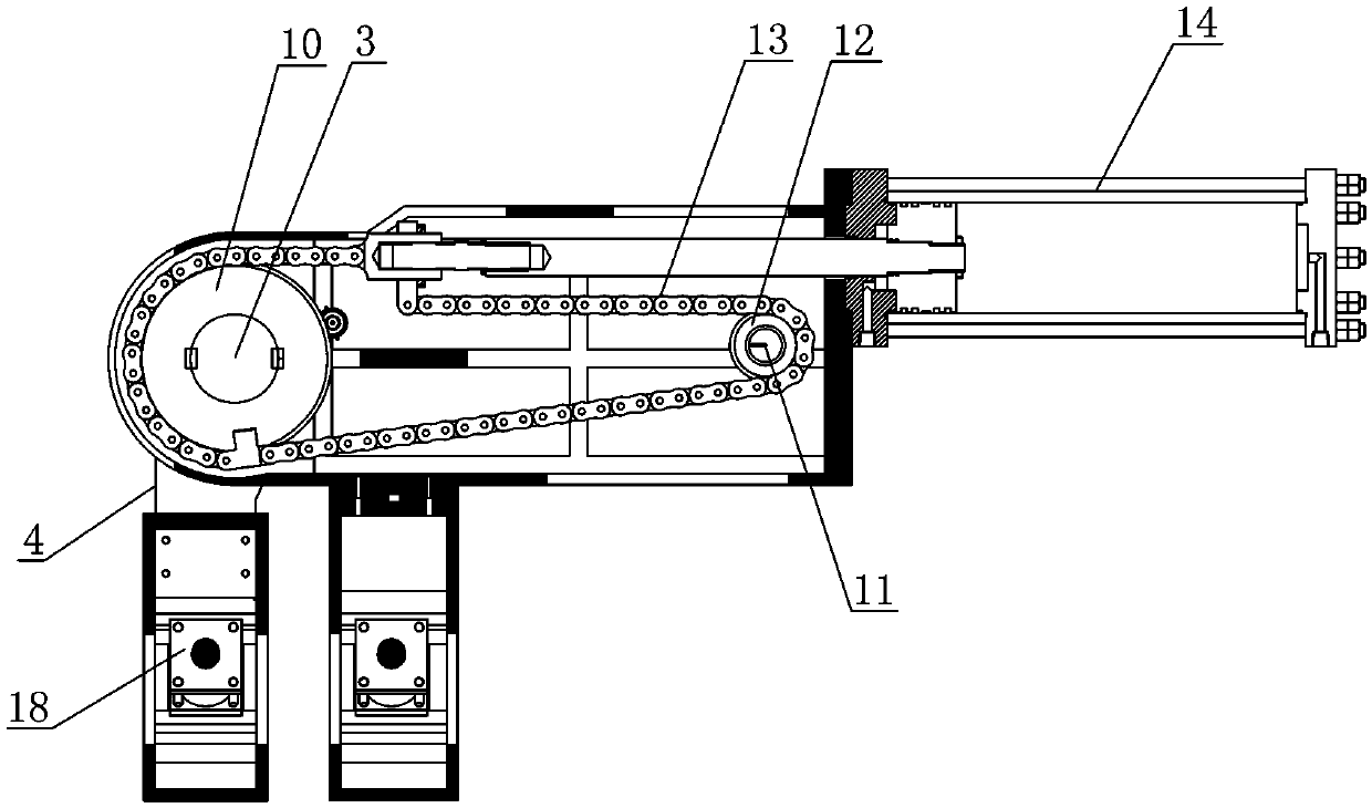 Pipe bending device in pipe bending machine