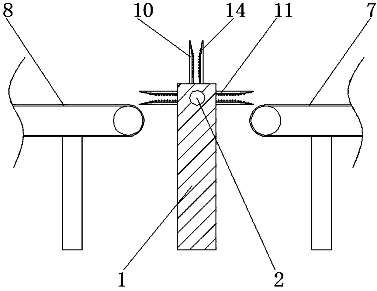 Distant plate turnover device for PVC floor production