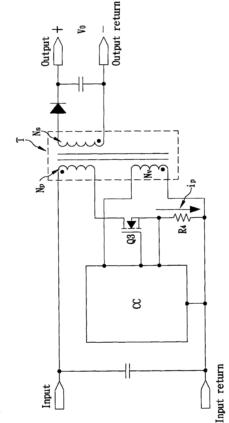 Constant-current circuit with characteristics of voltage compensation and zero potential switching