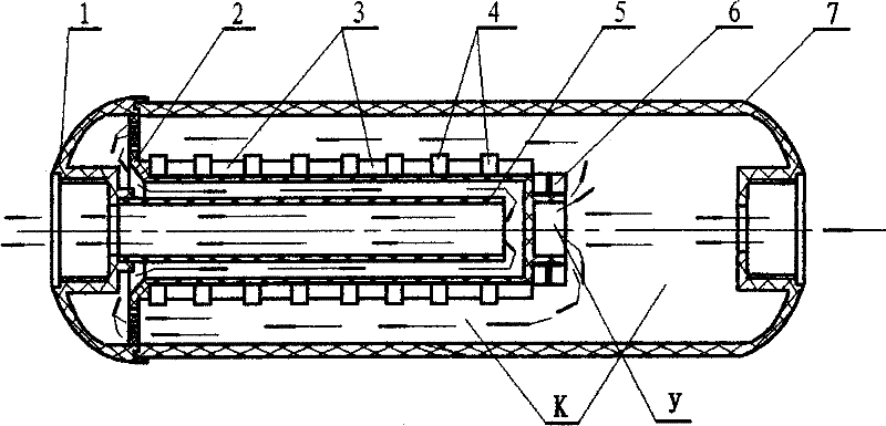 Apparatus for deironing purification treatment of fluid to be magnetized
