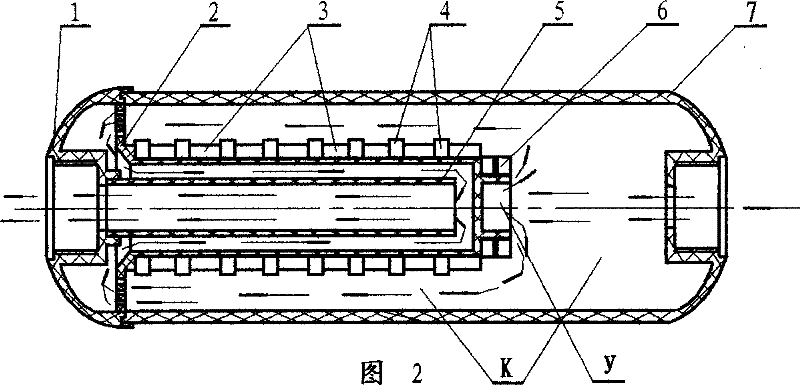 Apparatus for deironing purification treatment of fluid to be magnetized