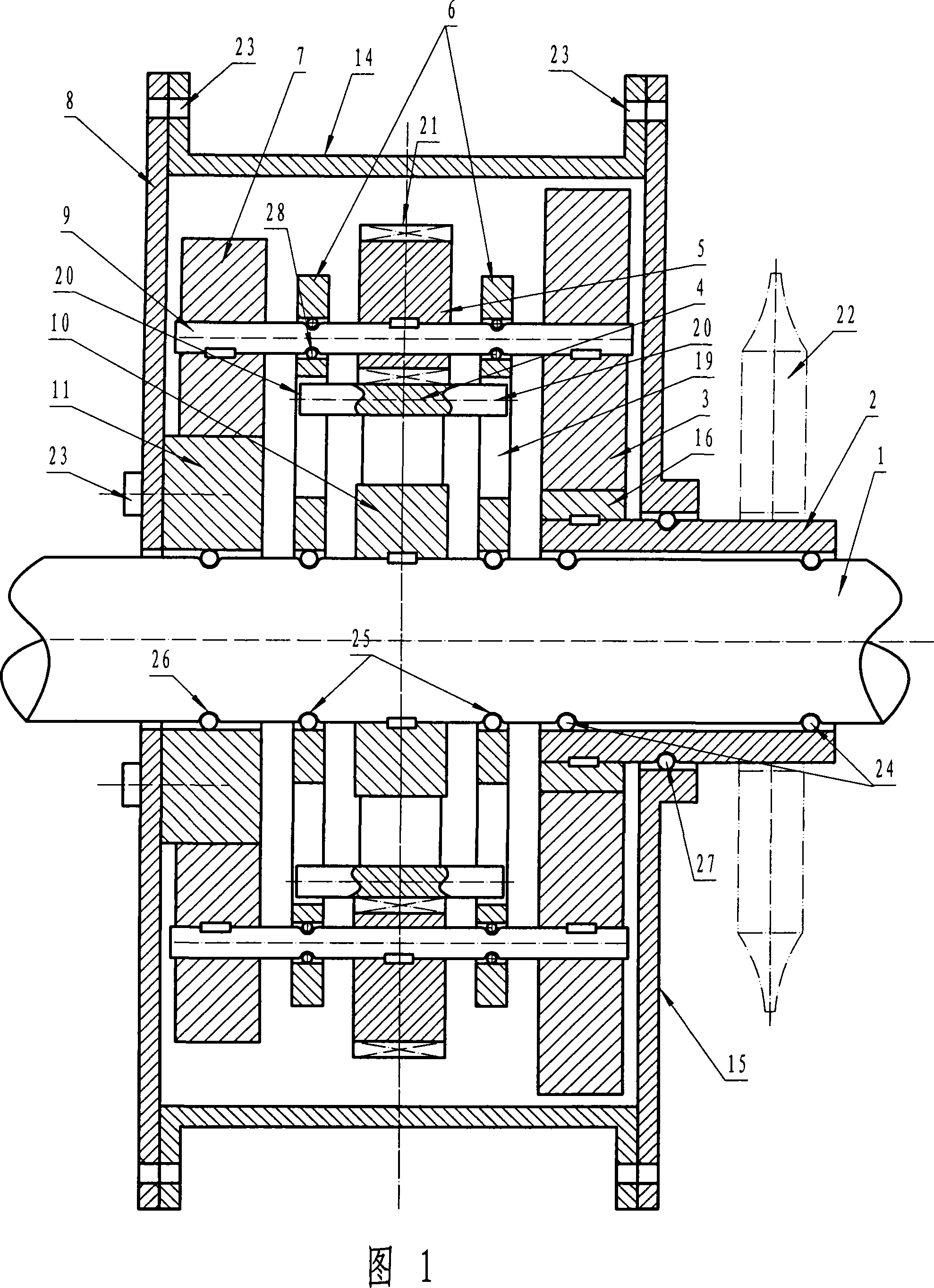 Outer housing rotary type automatic speed transmission