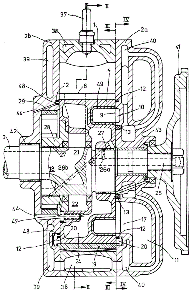 Exhaust structure of rotary piston type internal combustion engine