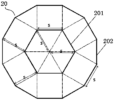 A unit pattern of LED photonic crystal structure and its application method