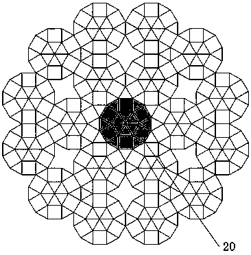 A unit pattern of LED photonic crystal structure and its application method