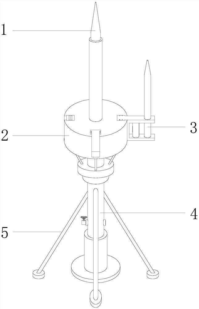 Lightning rod device for 5G base station