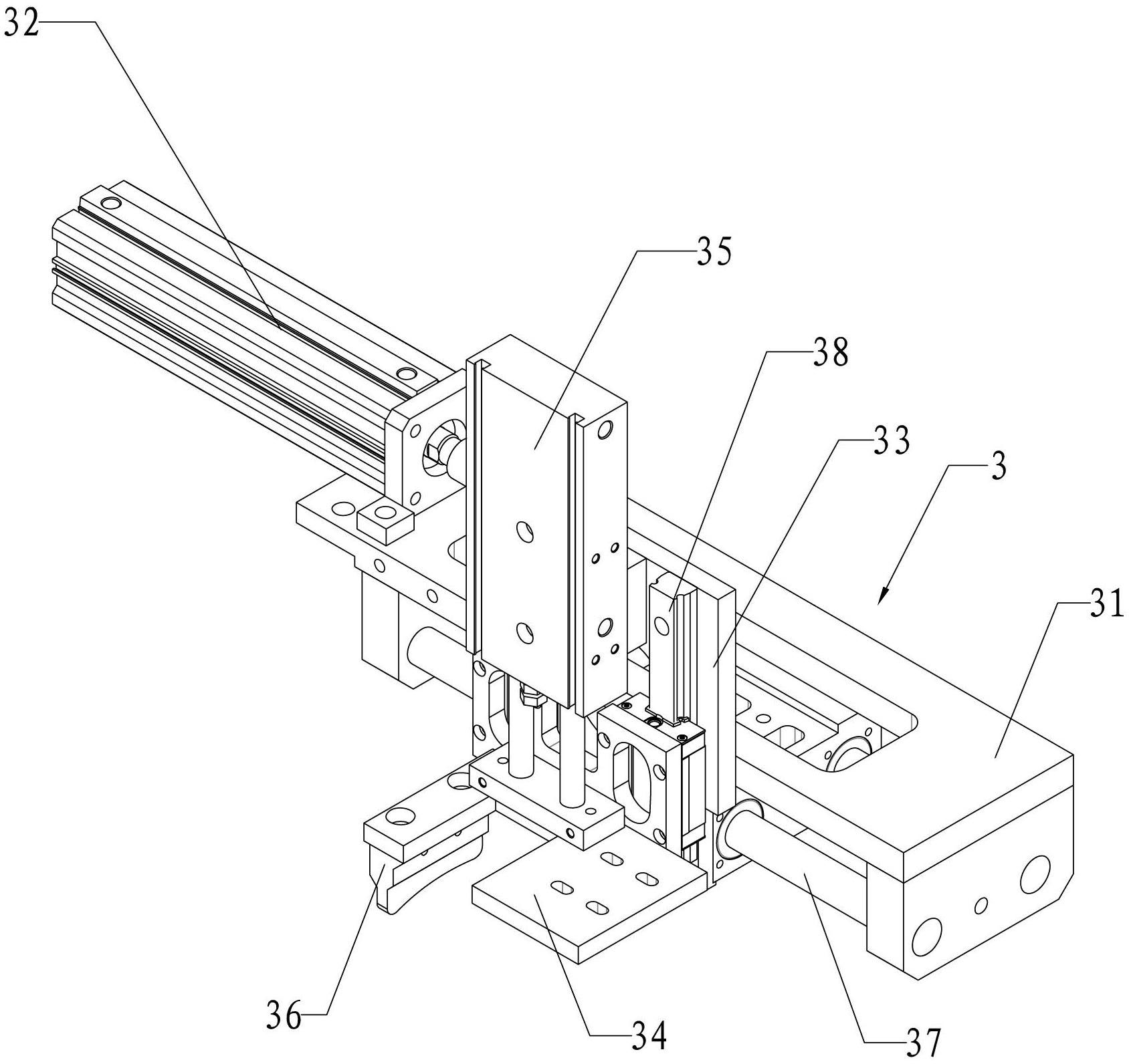 Extraction needle mechanism of double-station winder