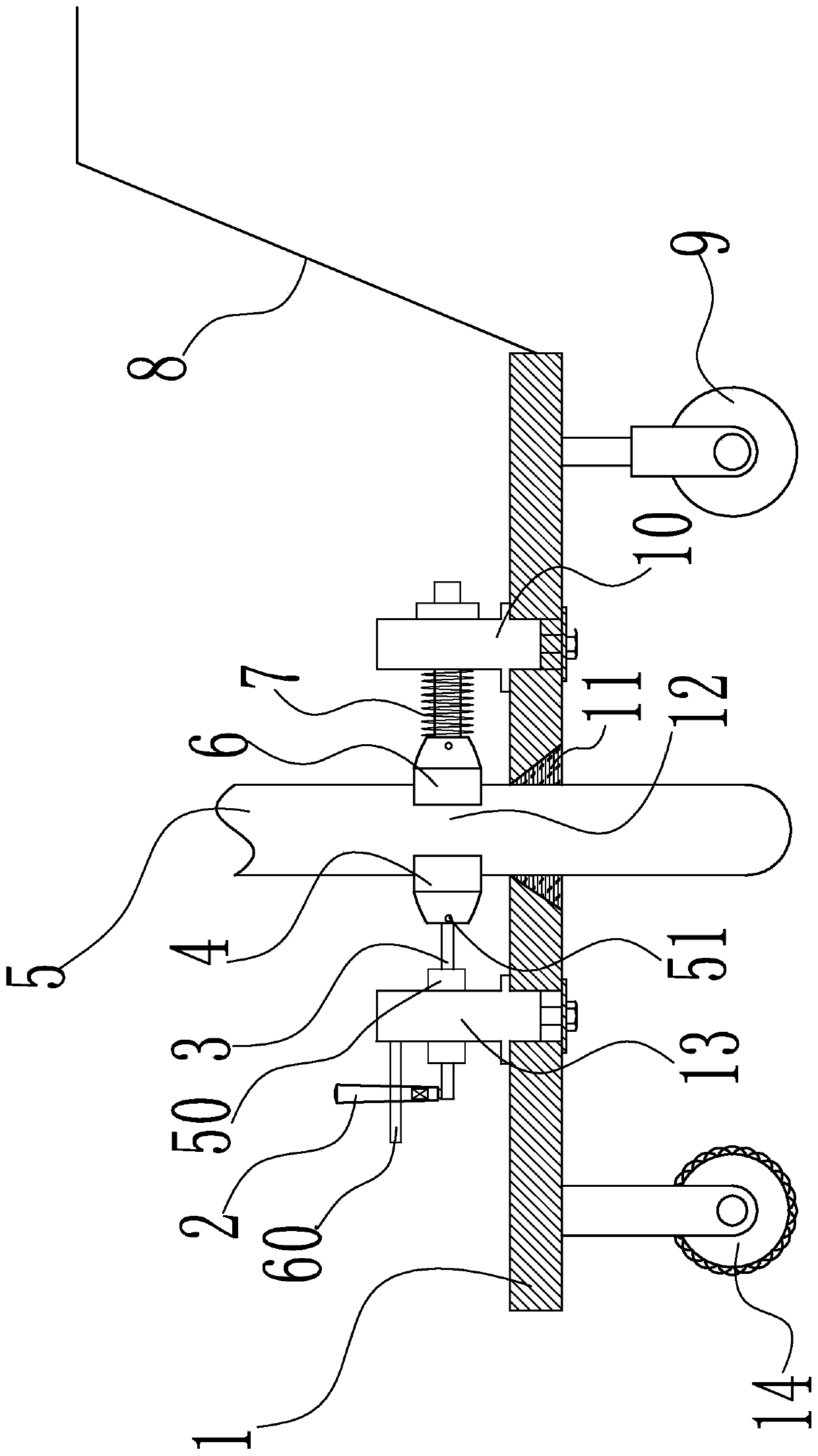 Concrete vibrating compaction device for municipal engineering construction