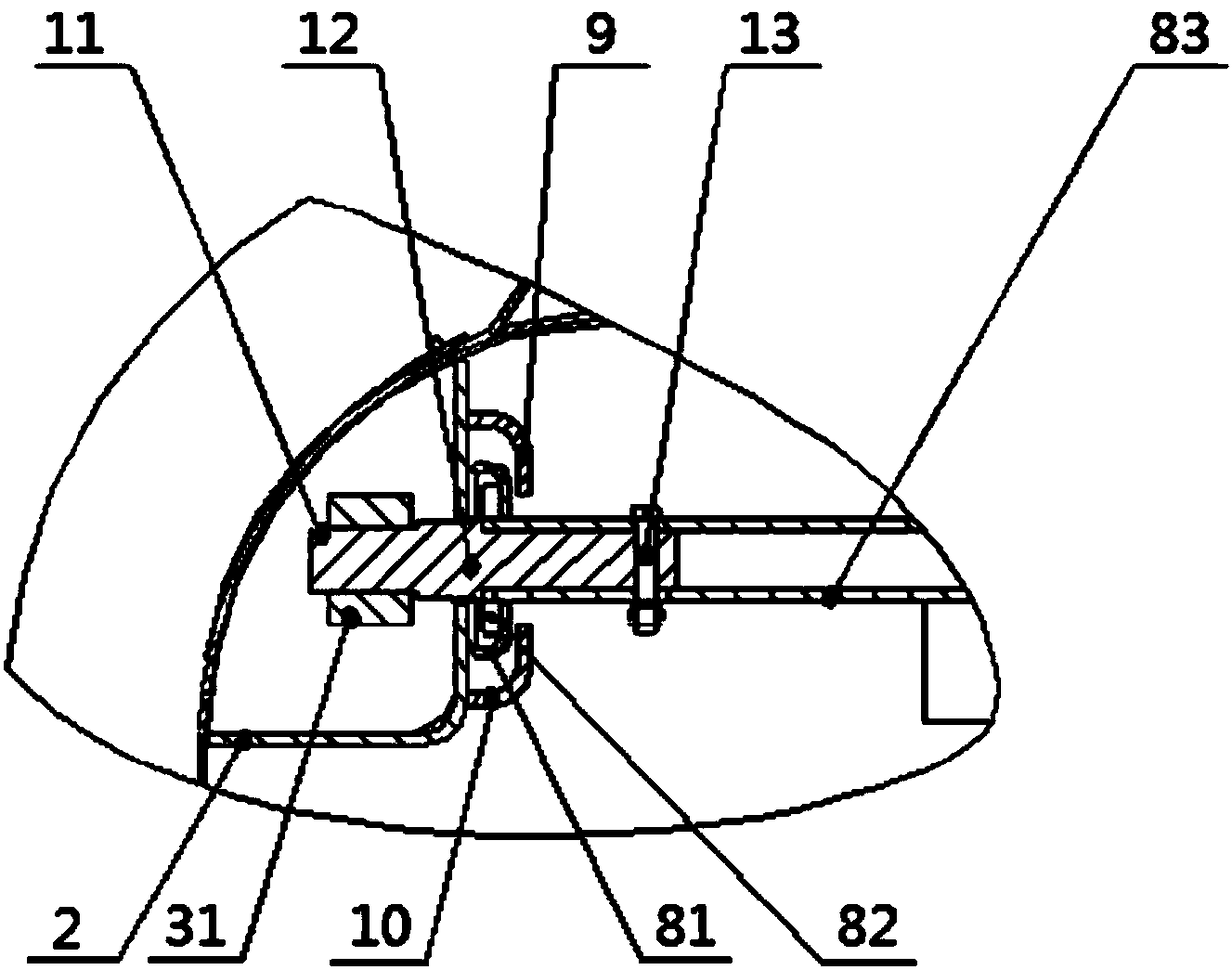 Garbage storage device and garbage truck