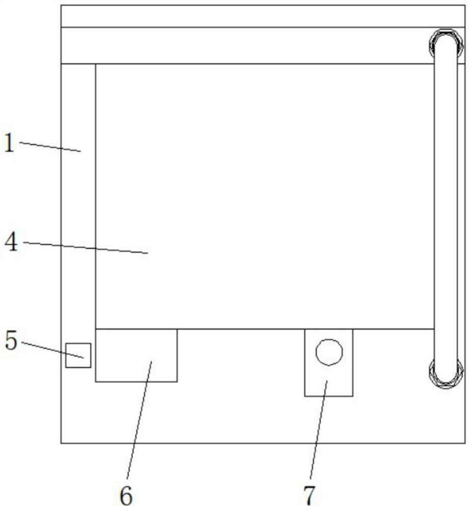 Constant-temperature box with built-in limiting and clamping structure