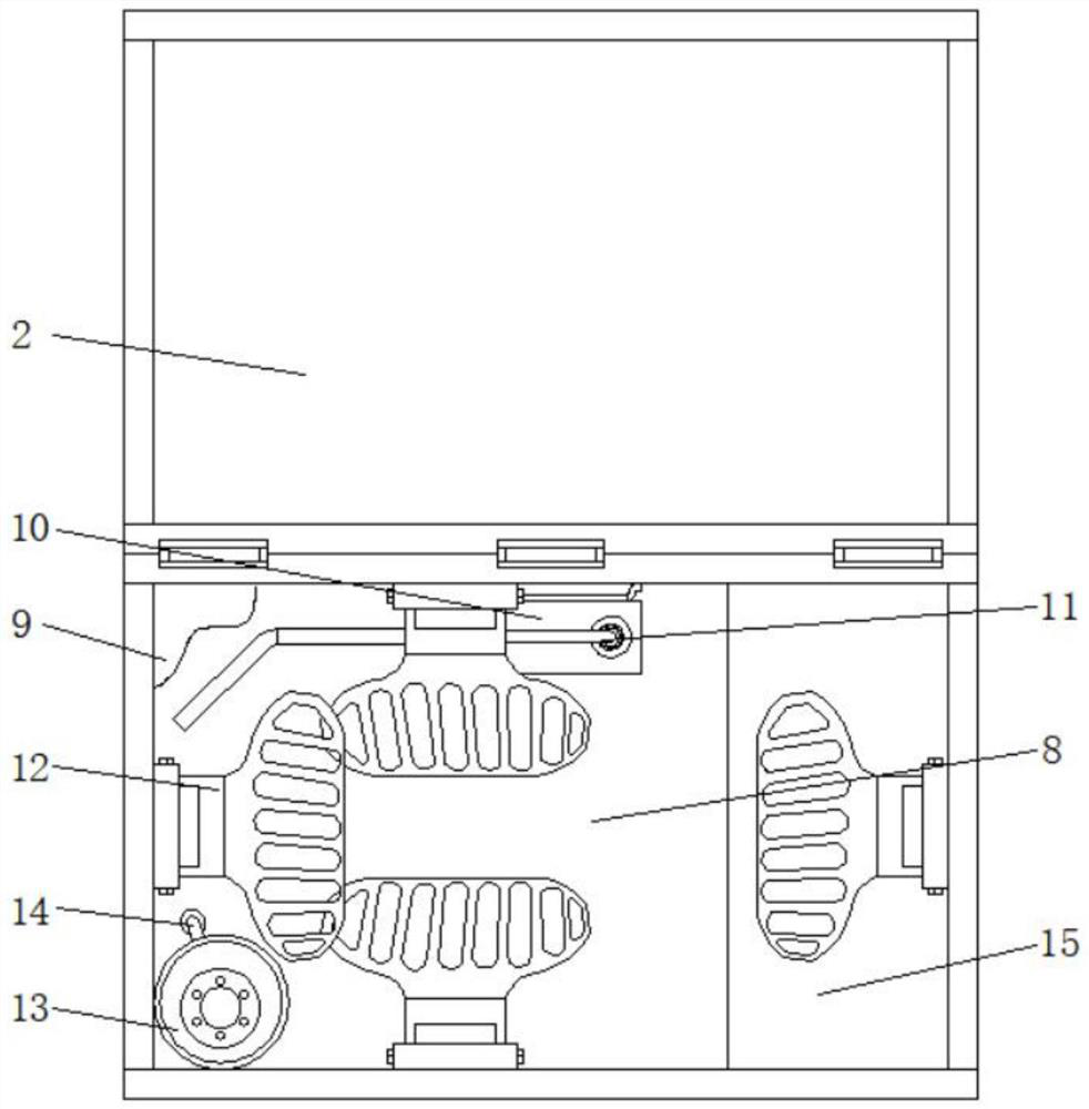 Constant-temperature box with built-in limiting and clamping structure