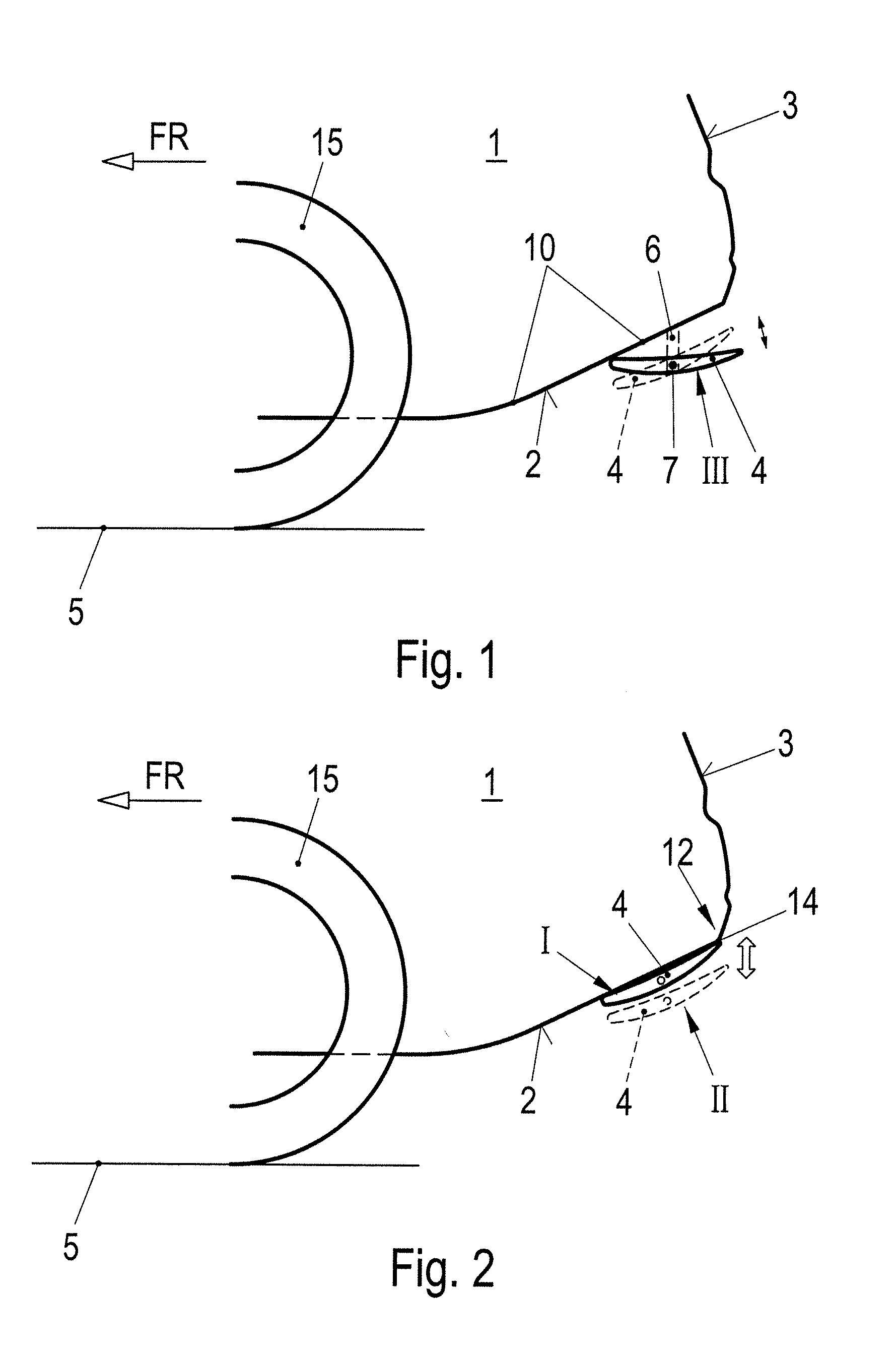 Motor vehicle with an adjustable air-guiding element