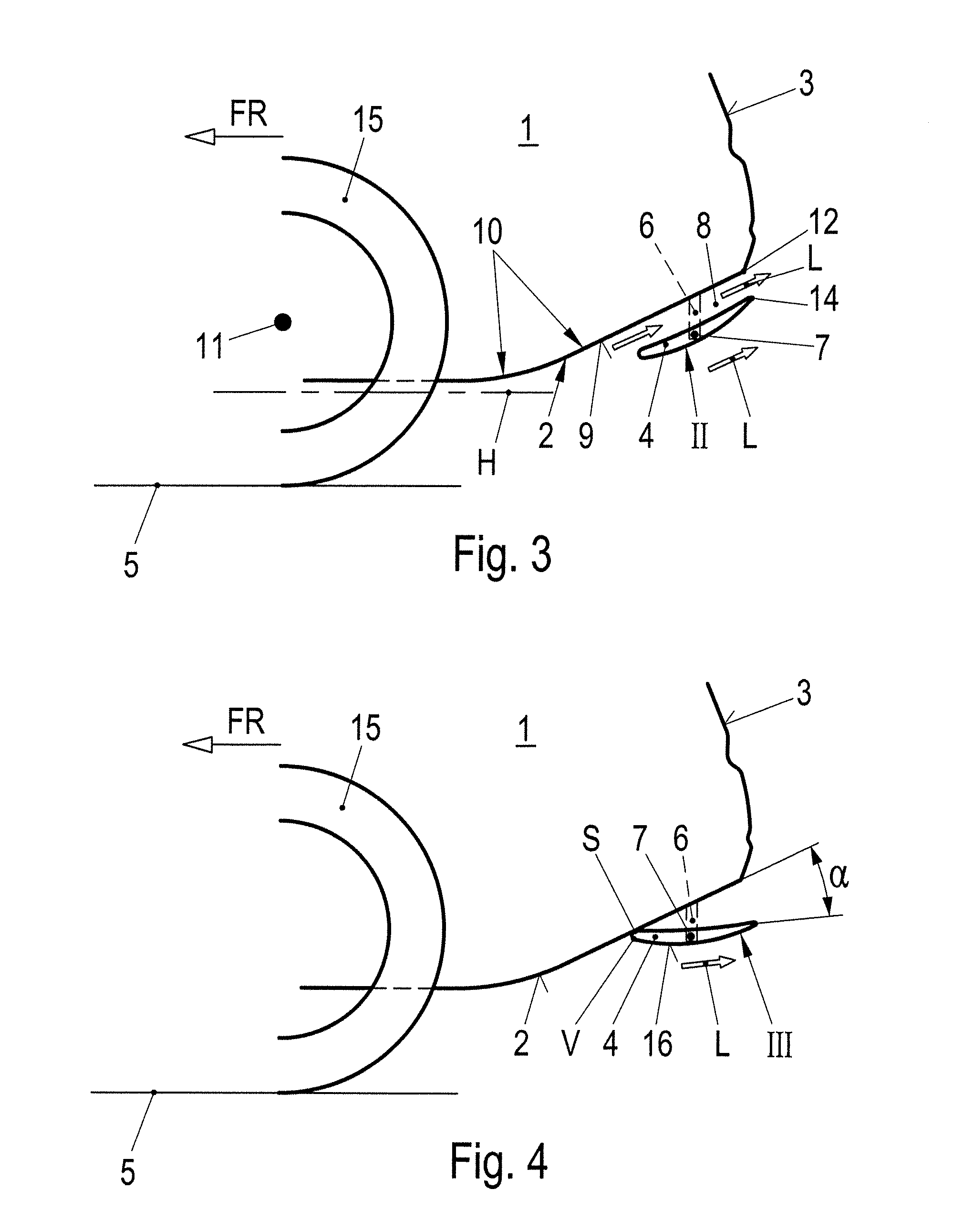 Motor vehicle with an adjustable air-guiding element