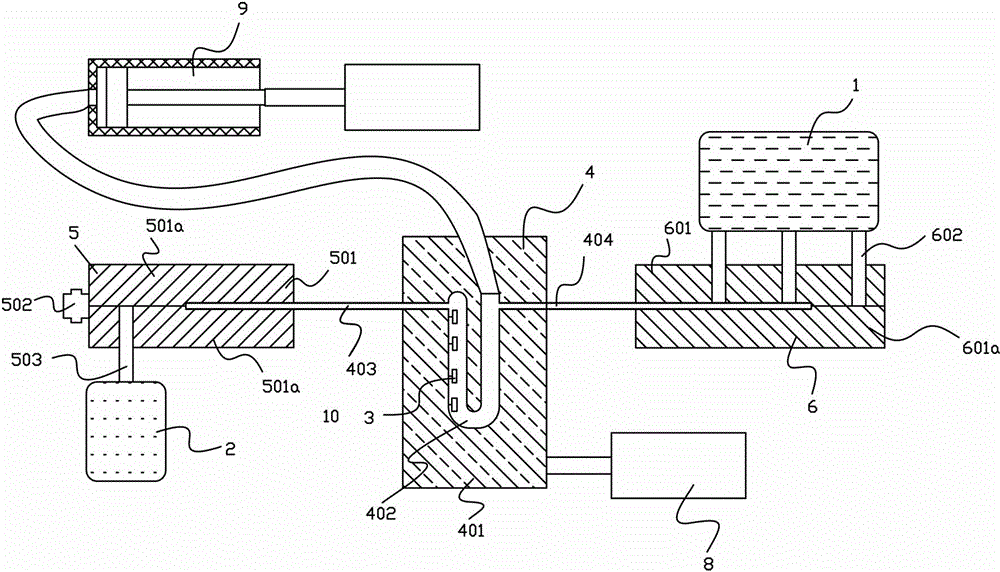 Self-calibrating measuring device and portable testing instrument