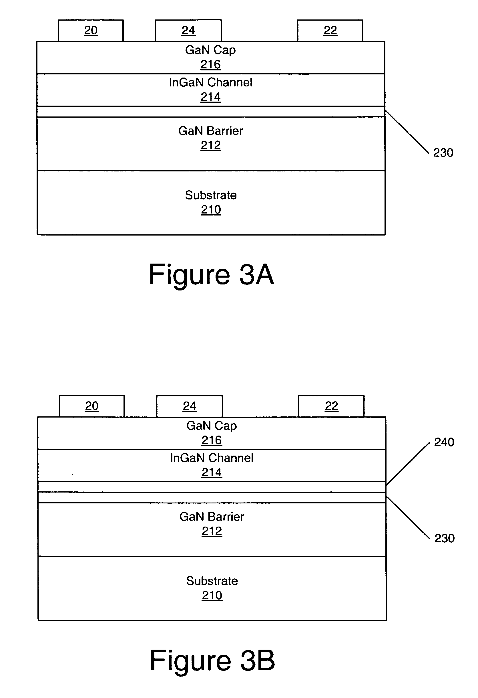 Aluminum free group III-nitride based high electron mobility transistors and methods of fabricating same