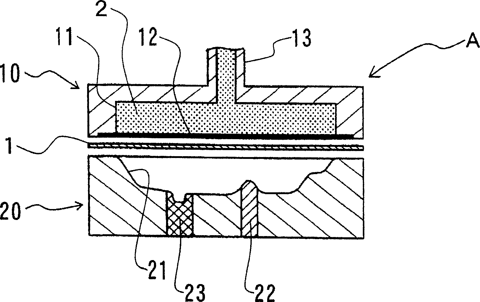 Hydraulic pressure molding device and hydraulic pressure molding method