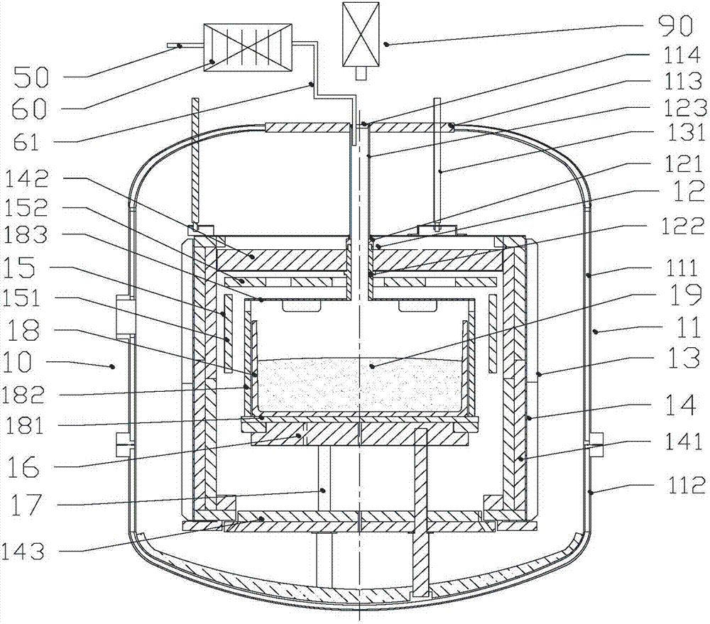 A polycrystalline ingot furnace with carrier gas heating device