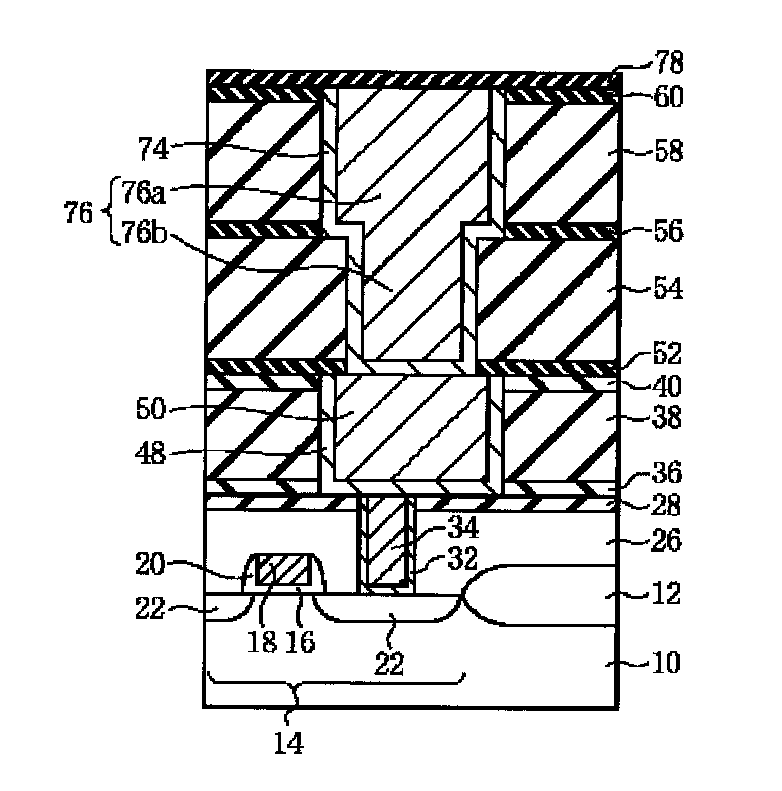 Insulating film material, multilayer interconnection structure, method for manufacturing same, and method for manufacturing semiconductor device