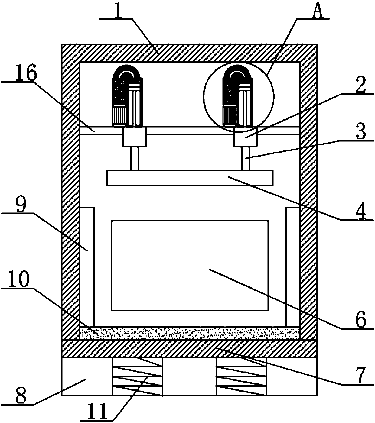 Waste paper box compression and recovery device