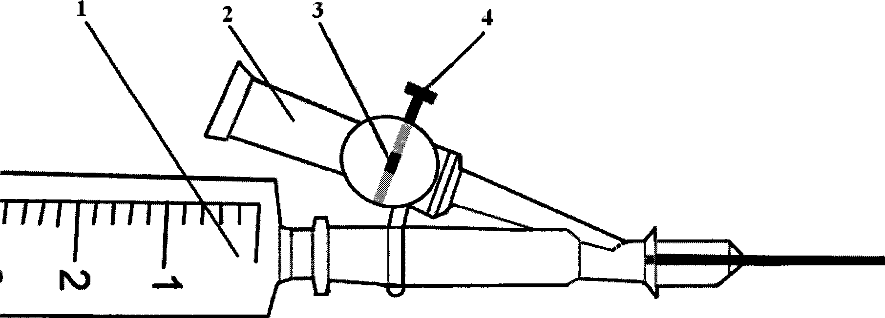 Central venous puncture needle