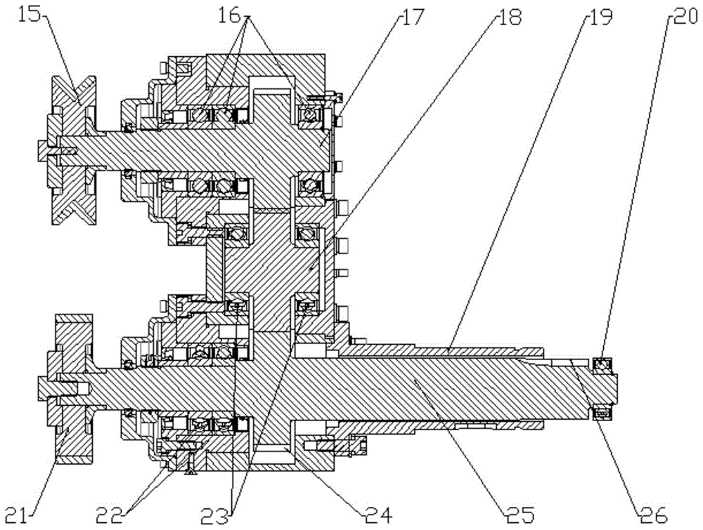 Grinding head mechanism of a vertical glass edging machine