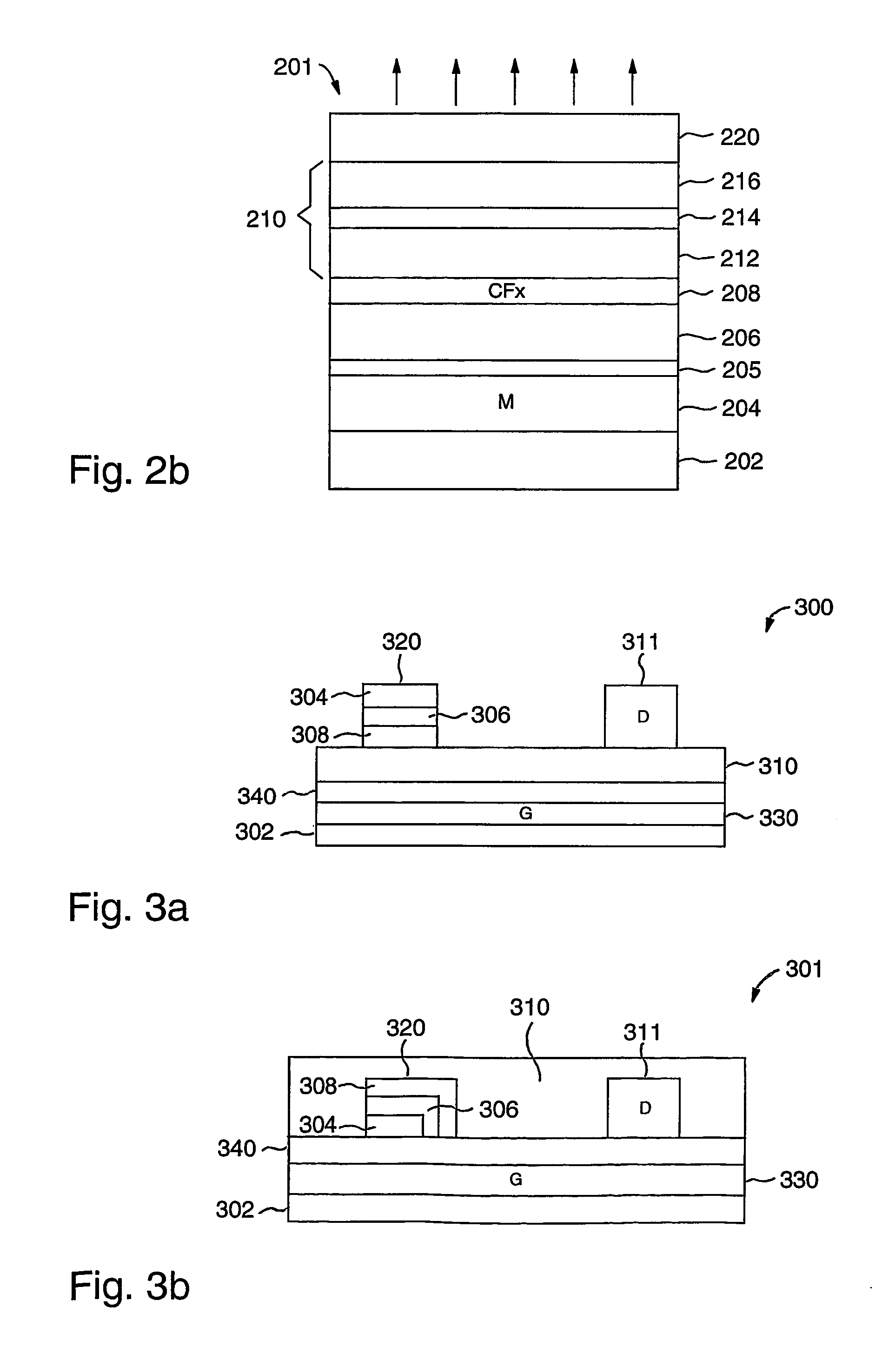 Electrode structure for electronic and opto-electronic devices