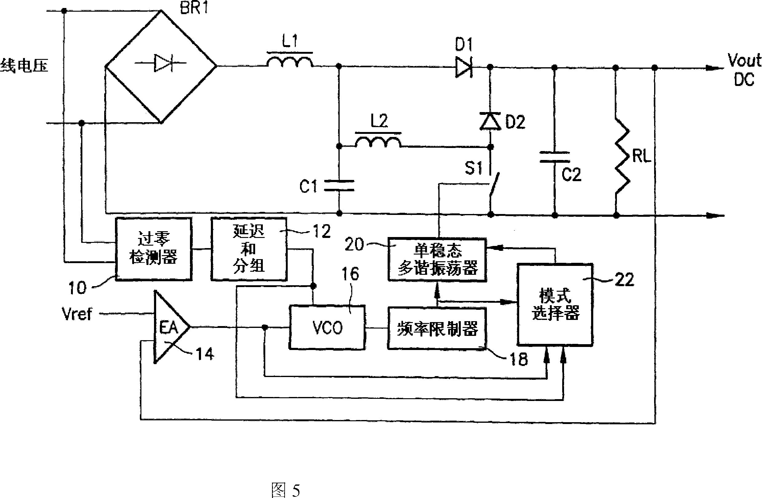 Low switching frequency power factor correction circuit