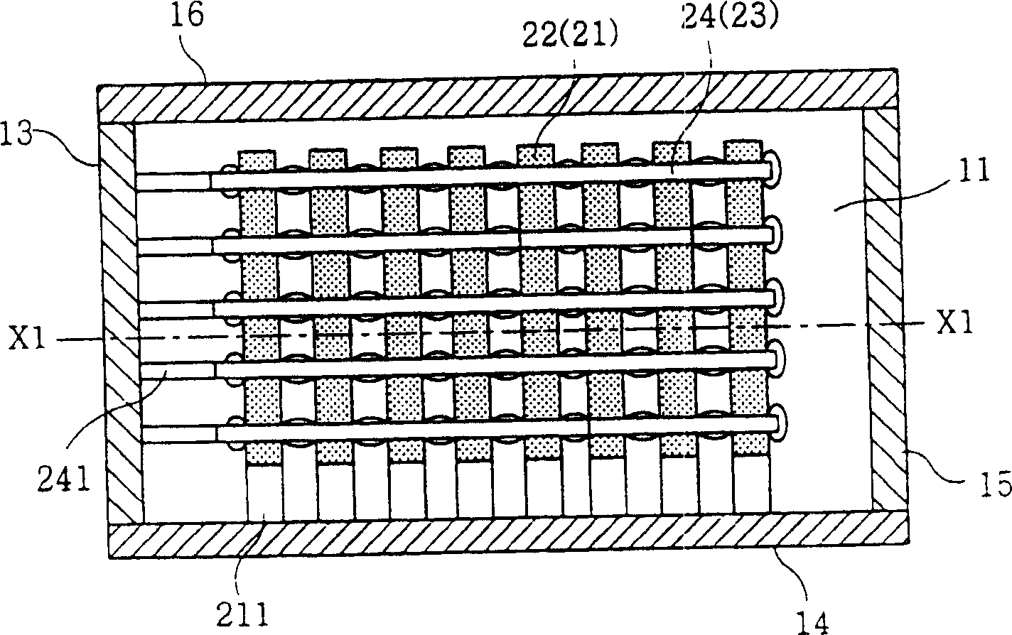 Fluorescent light luminotron and its manufacturing method