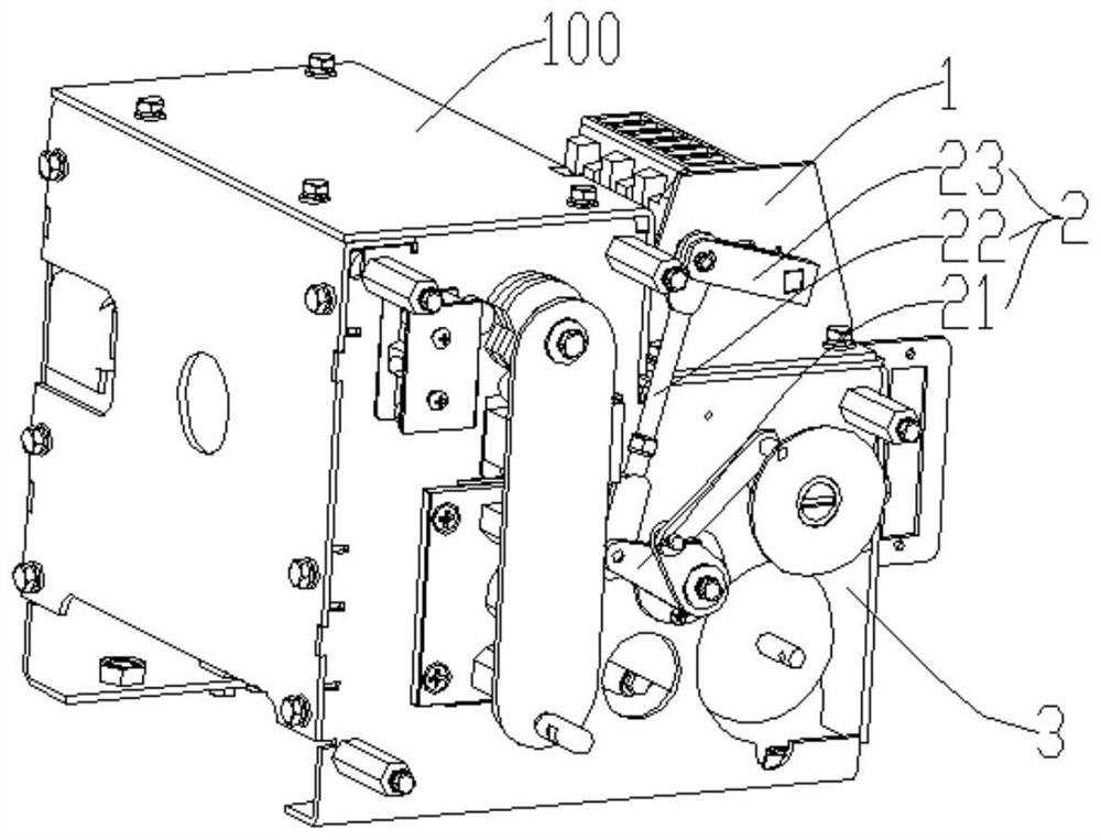 Counting driving device and three-position switch operating mechanism