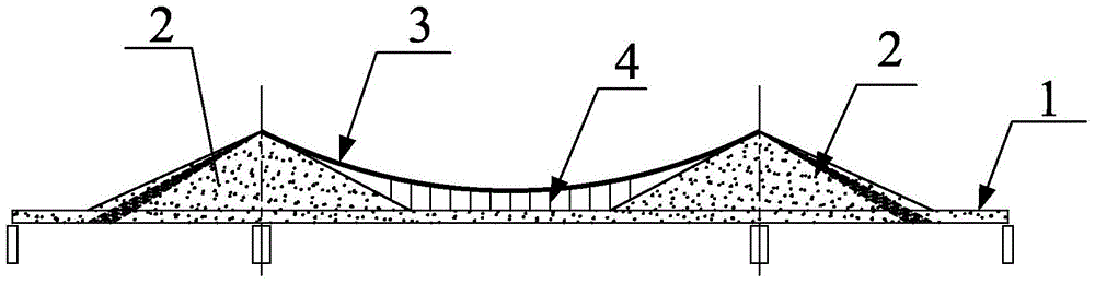 Self-anchorage type suspension bridge of fish bone beam structure