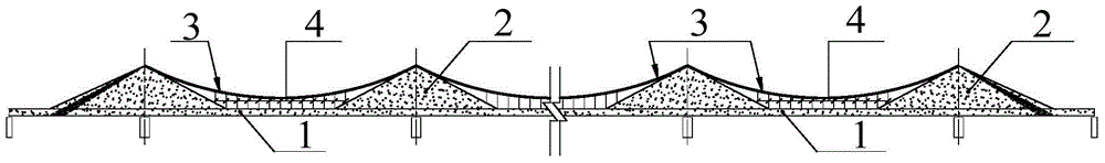 Self-anchorage type suspension bridge of fish bone beam structure