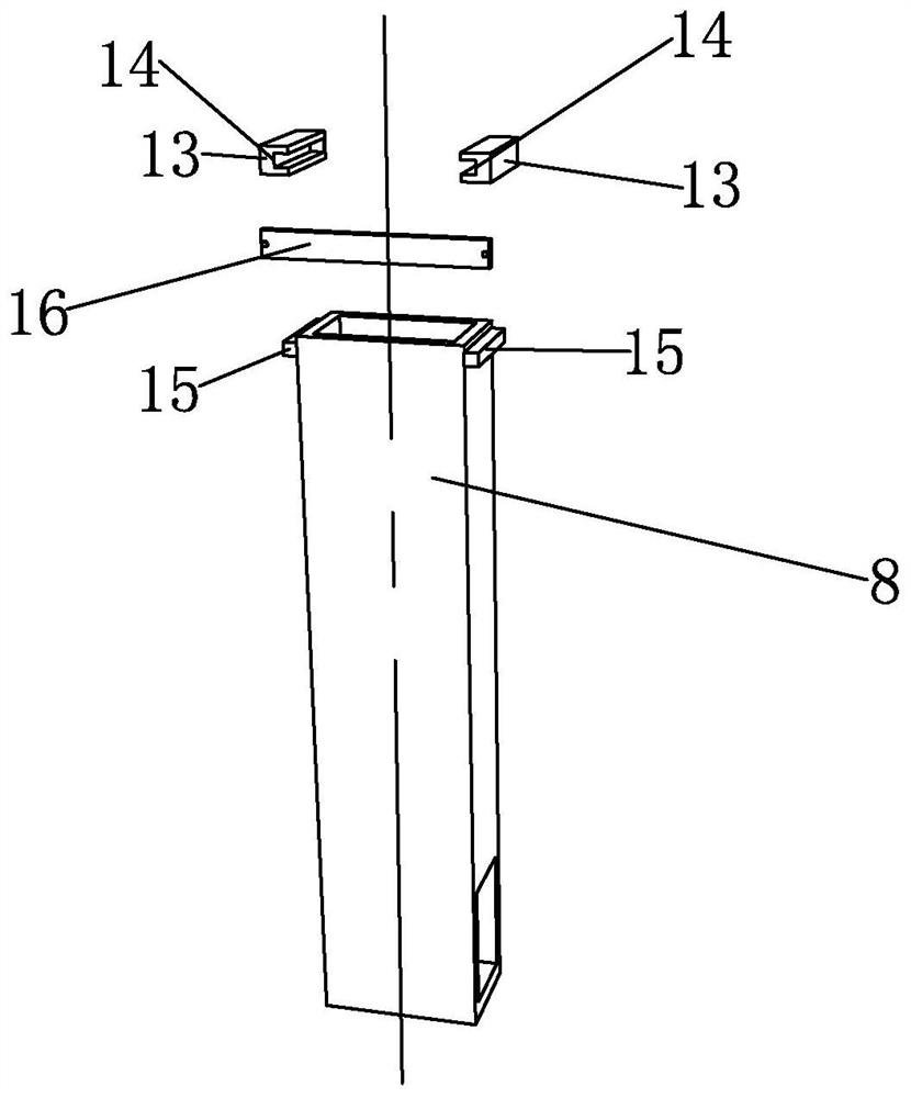 Rainwater collecting device for building bridge and construction method thereof