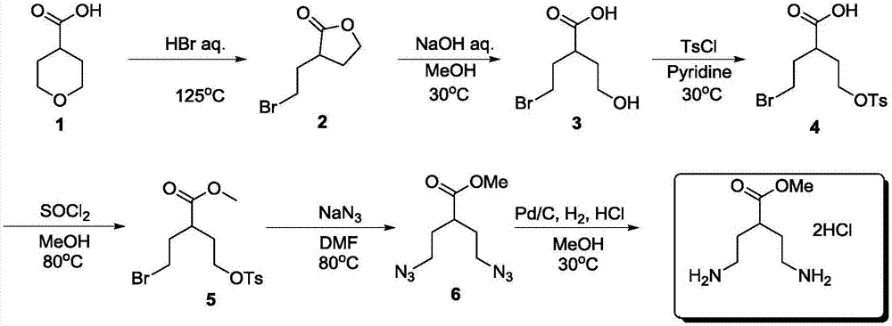 Preparation method of methyl 4-amino-2-(2-ethylamino)butyrate dihydrochloride