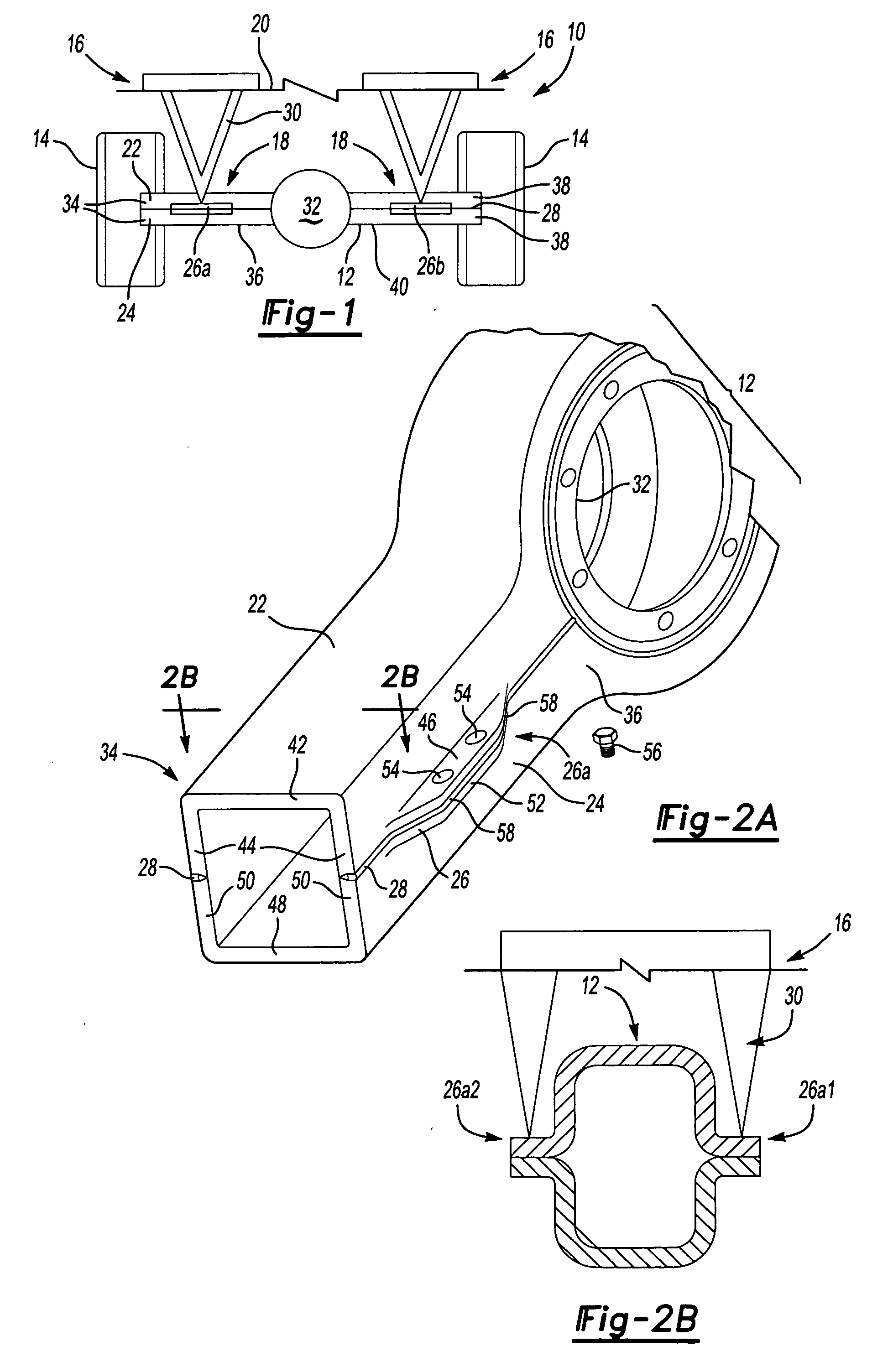 Axle housing with suspension flange