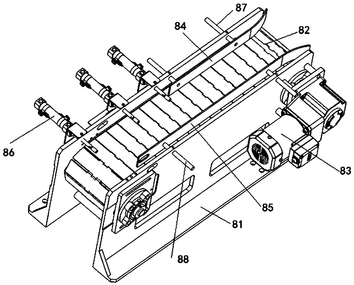 Aluminum foil and glass fiber cloth composite corrugated pipe forming machine and working method thereof