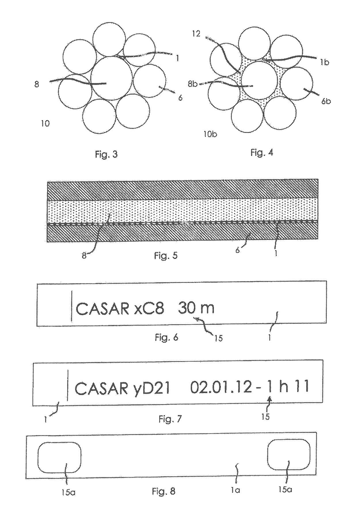 Method and device for producing a rope