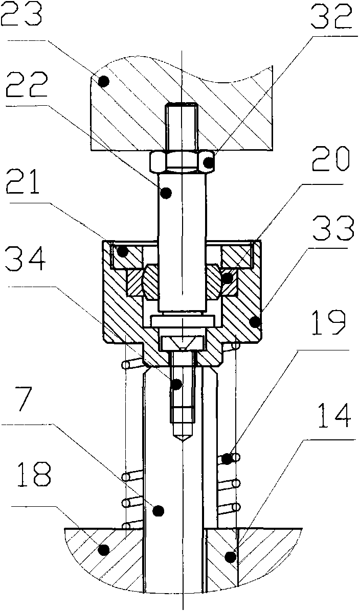 Combined type transmission variable-angle micrometric displacement regulation device
