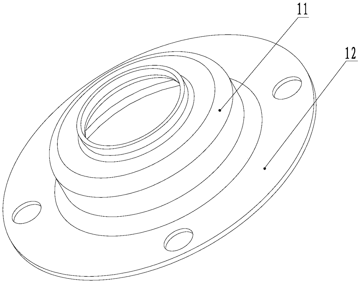 Pump structure and compressor