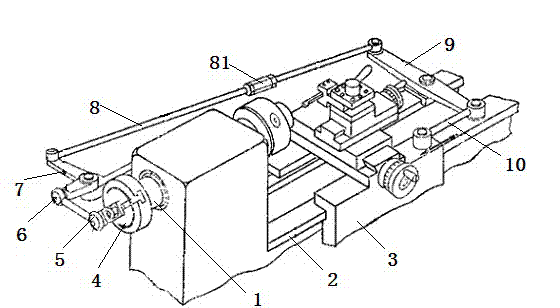 Oil groove processing mechanism of engine bearing