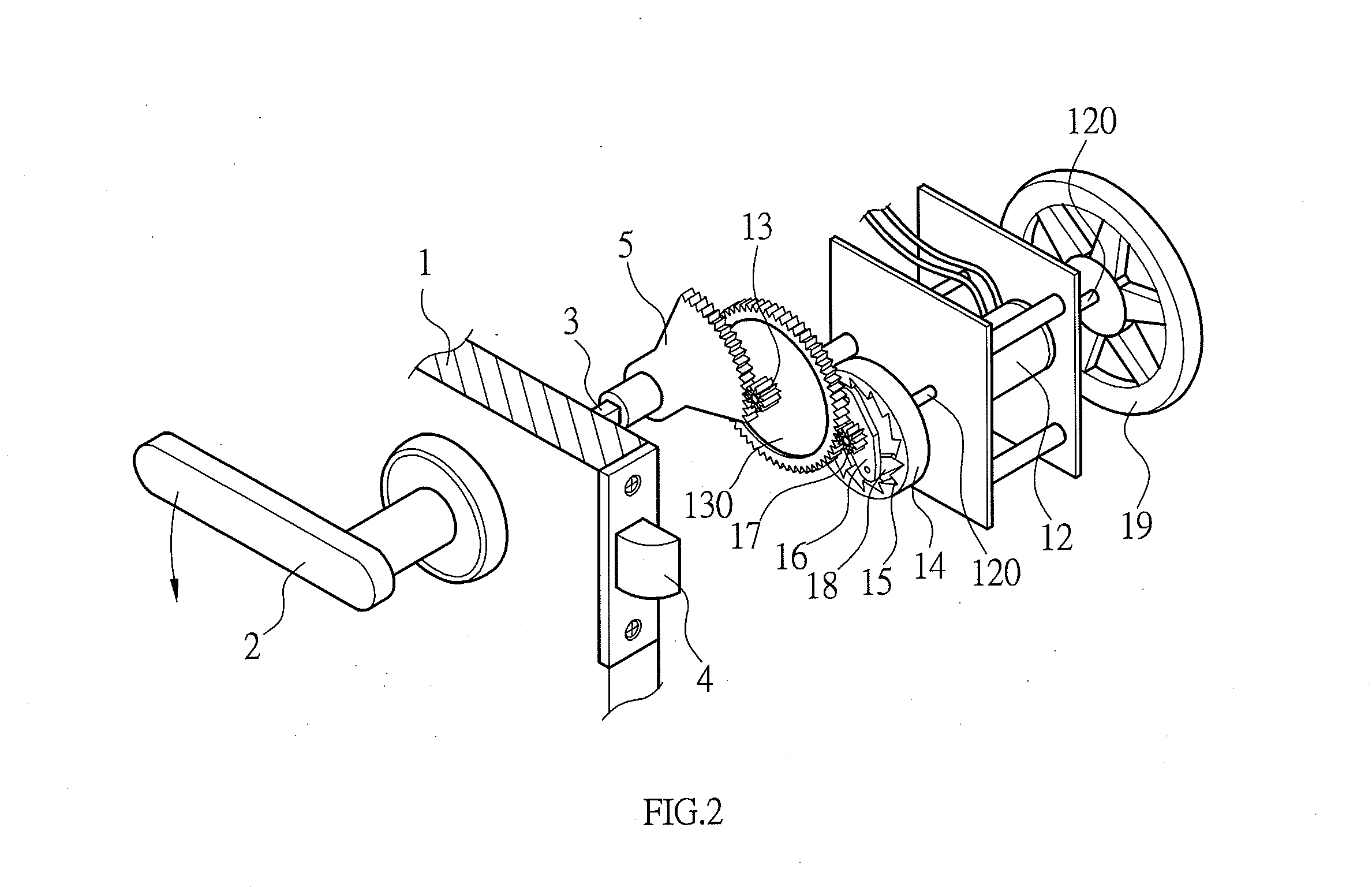 Power supply device for door handle
