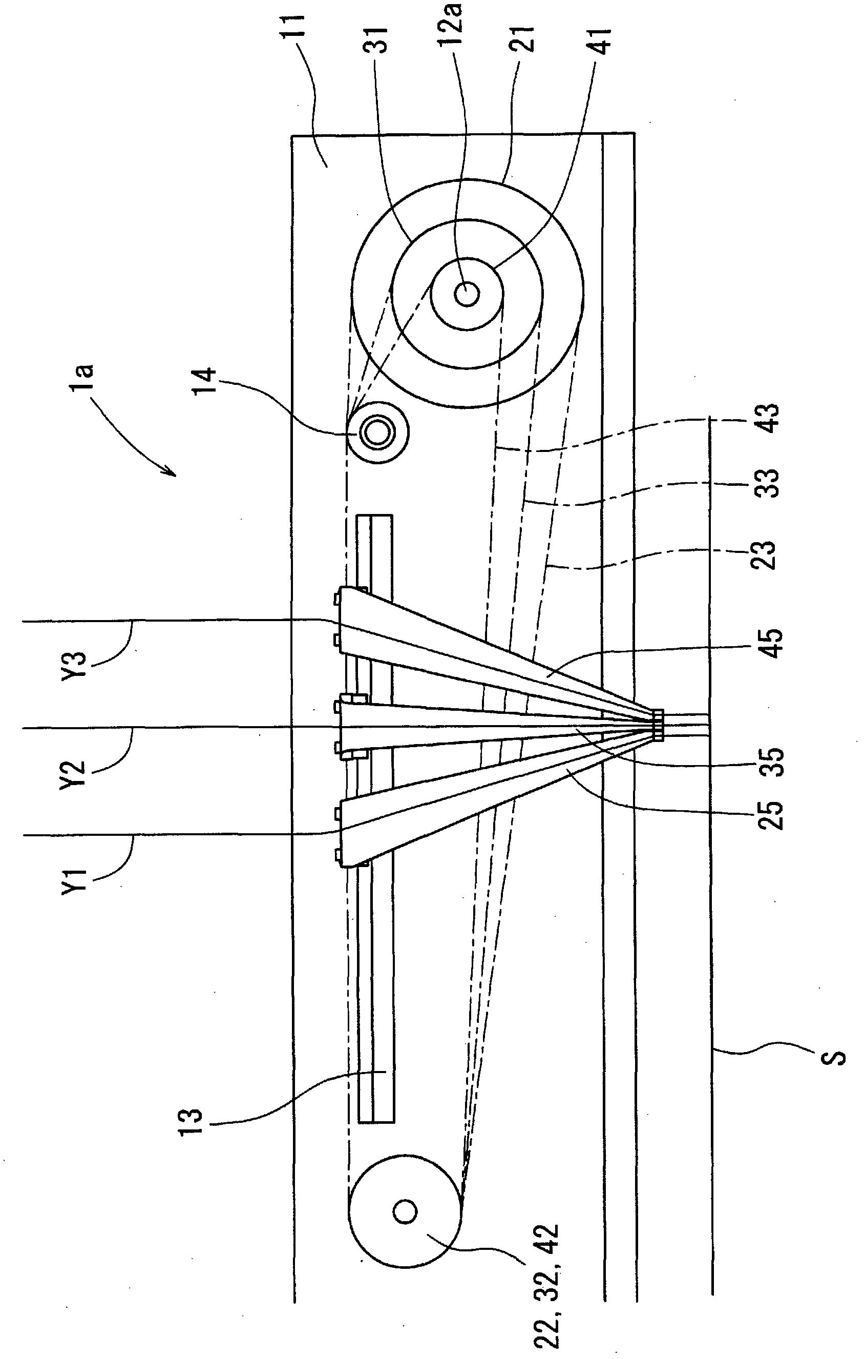 Elastic member guide device and method of manufacturing disposable wearing article