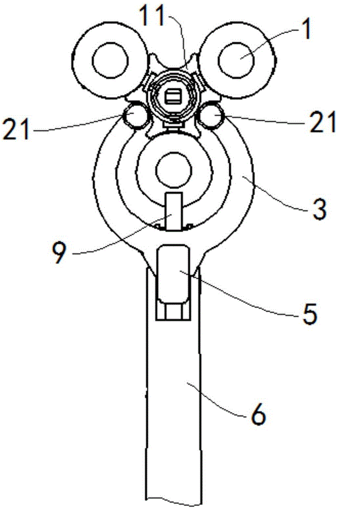Thrower guide device with positioning mechanism and throwing system