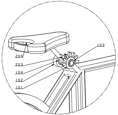 A bicycle rear saddle direction adjustment locking mechanism