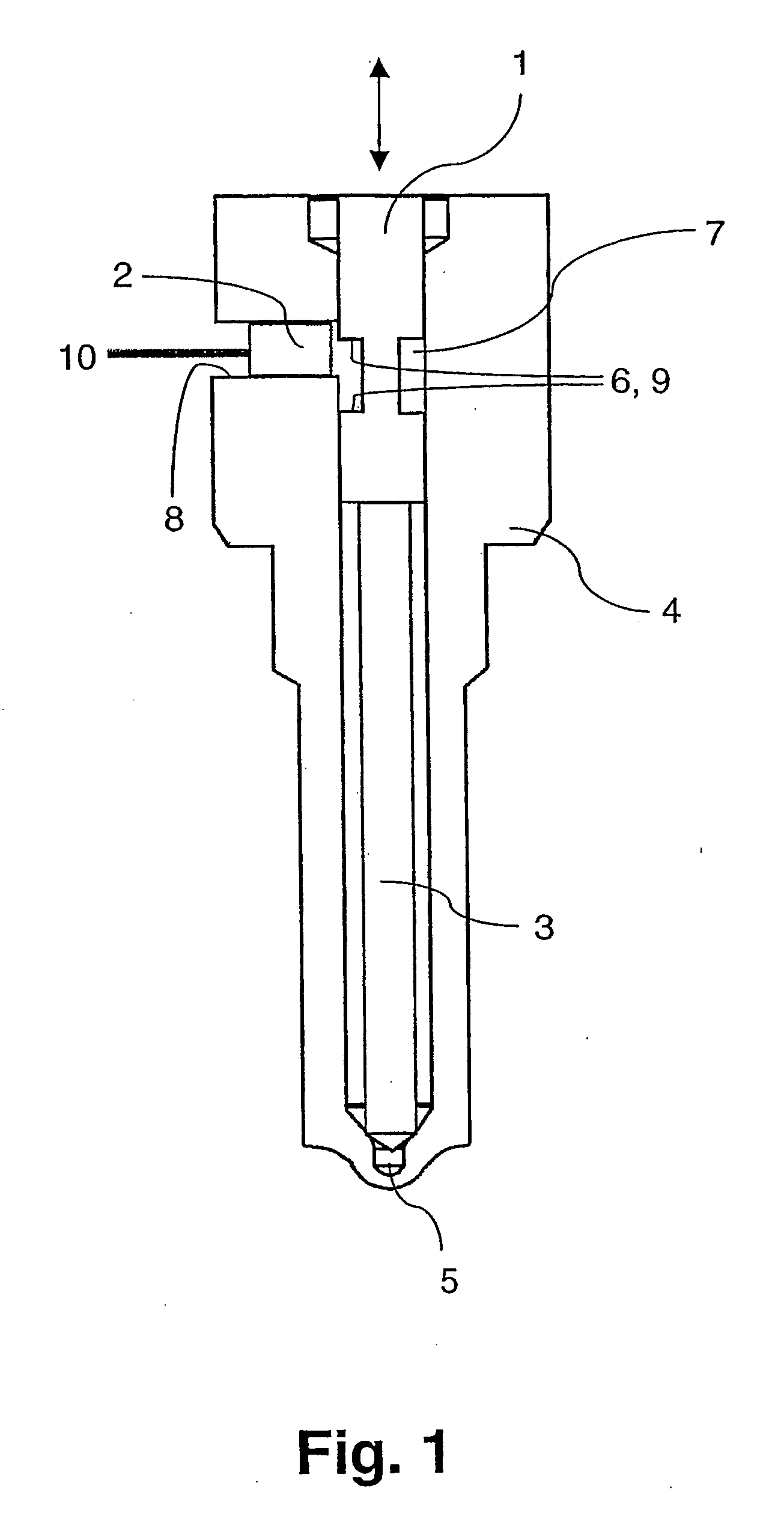 Measuring device and method for determining the position of an electrically conductive test object