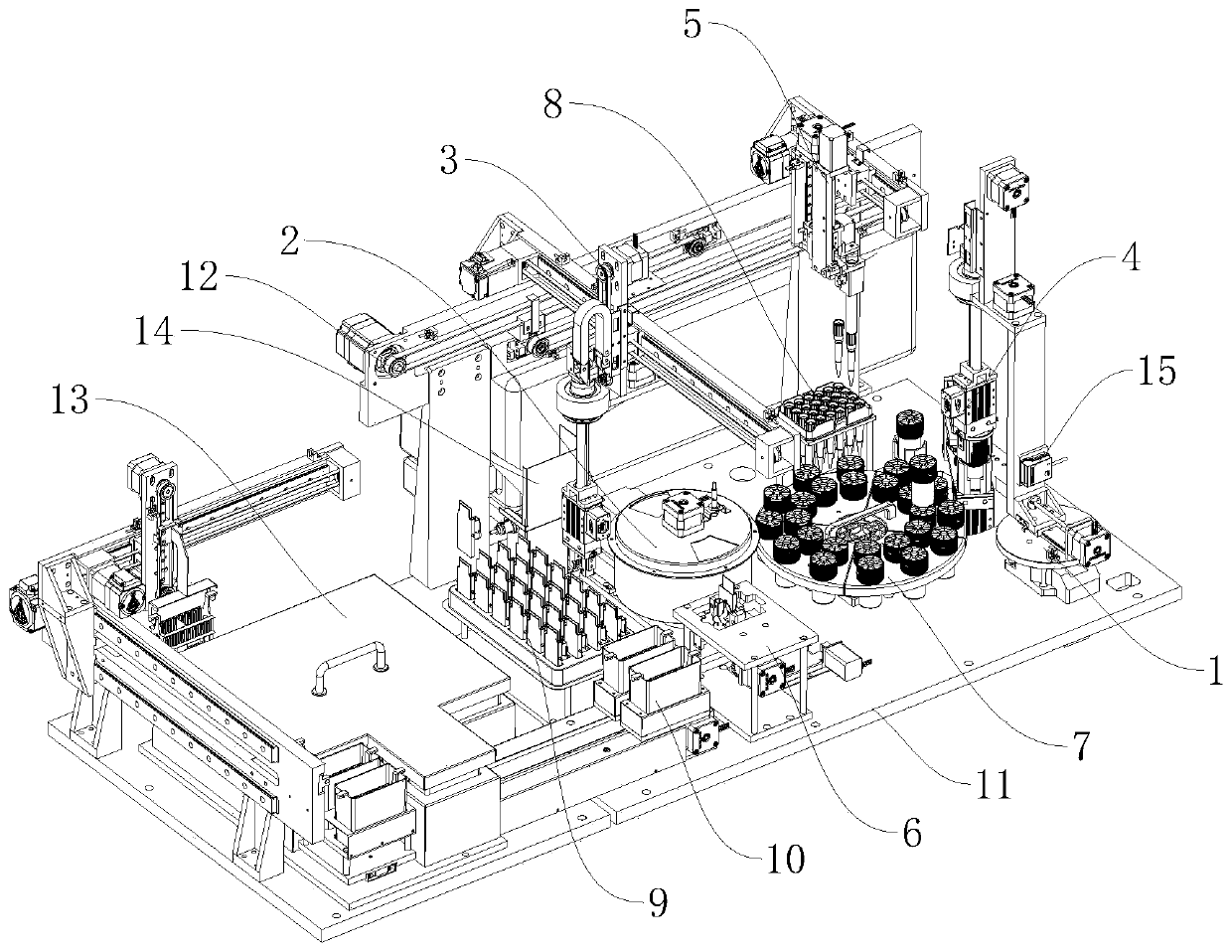 Sample transfer mechanism of liquid-based cell automatic slide making medical equipment