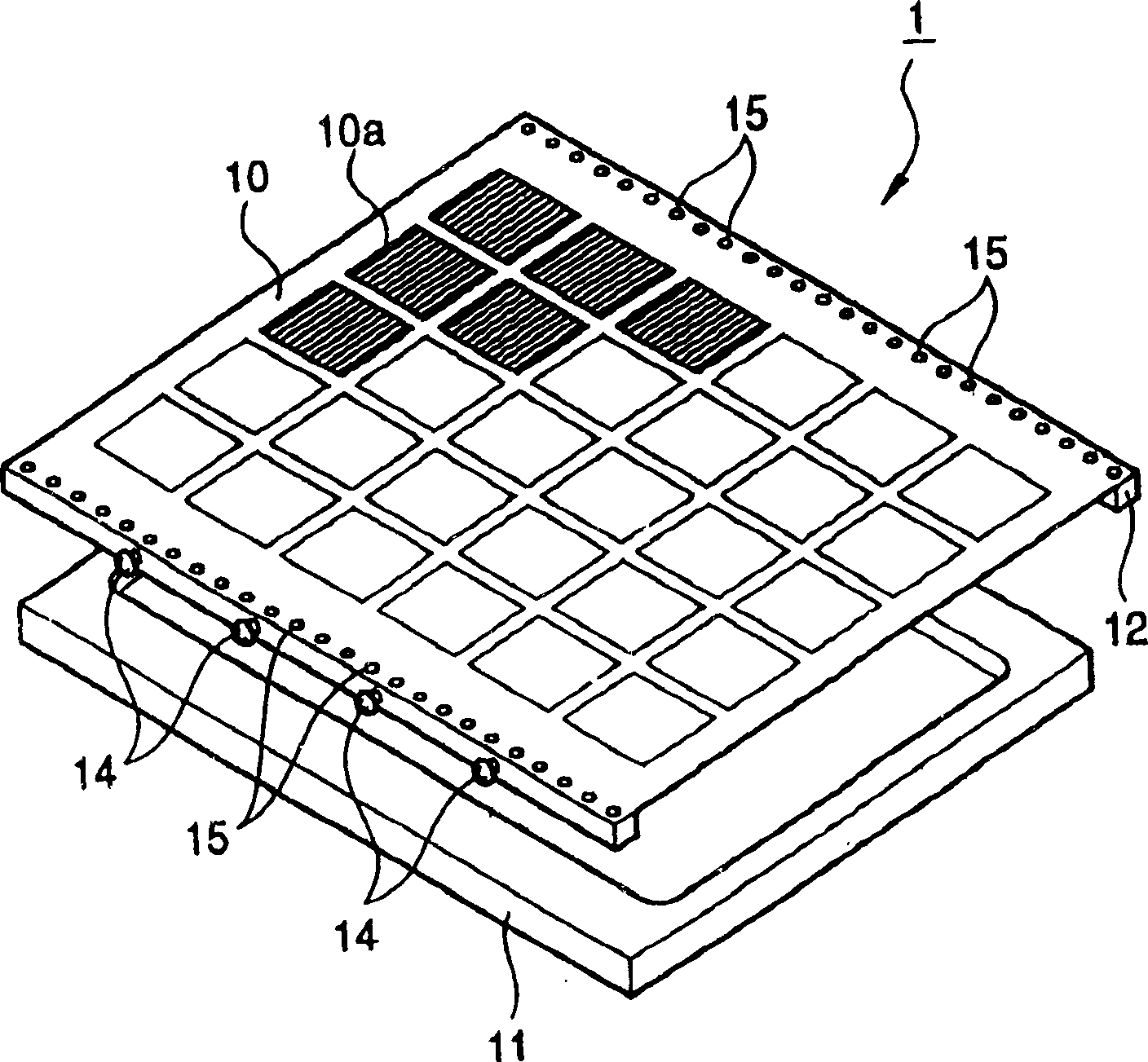 Mask for vacuum deposition and organic el display panel manufactured by using the same