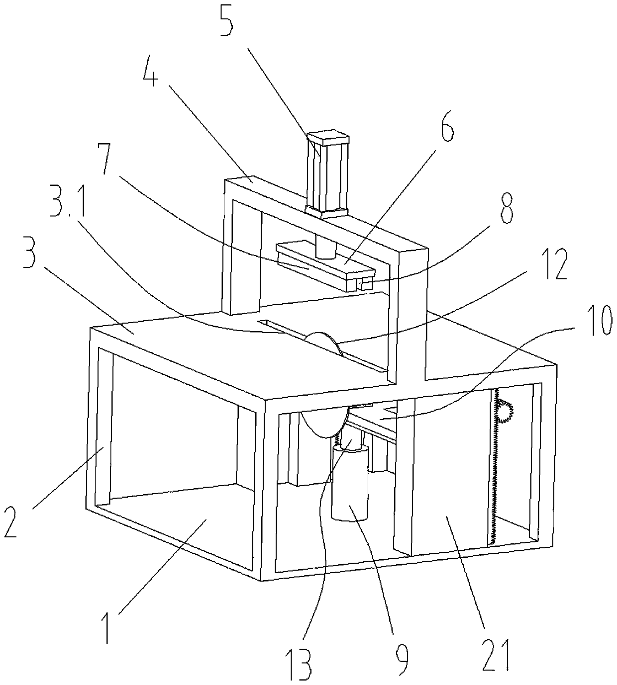 Corner cutting equipment for air conditioner filter