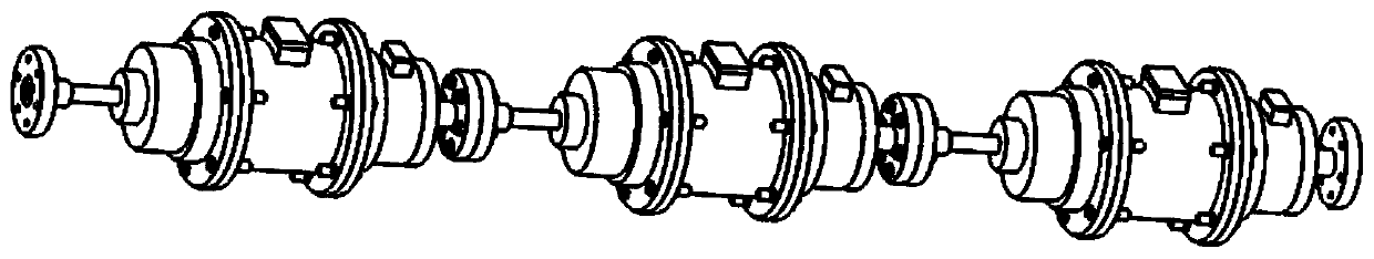 Modular redundancy electromechanical actuators capable of being connected in series and in parallel